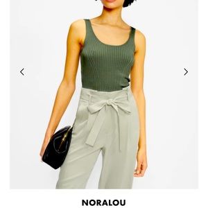 Green ribbed tank top. NWT. Ted Baker size 2.